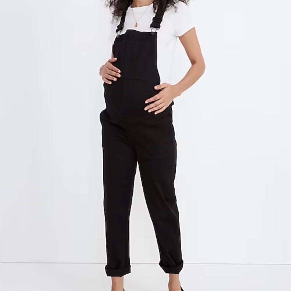 Madewell maternity straight-leg overalls